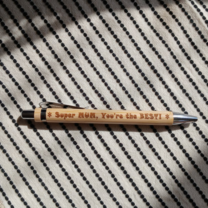 Wooden Engraved Pen for Gifts and Souvenirs