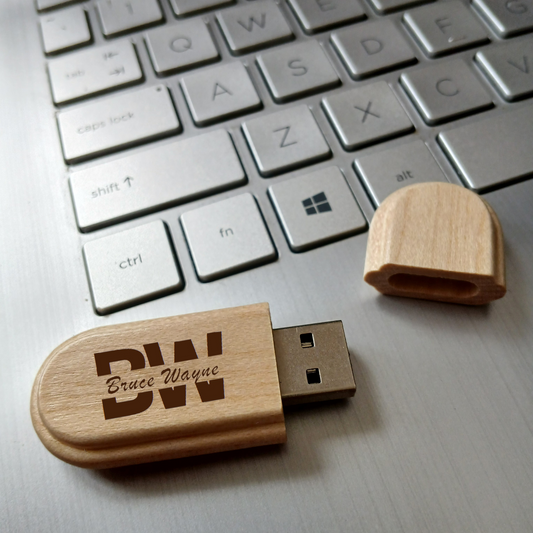 Personalised 120GB Wooden USB Memory Stick