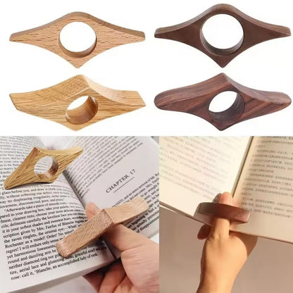 Wooden Thumb Bookmark Book Holder