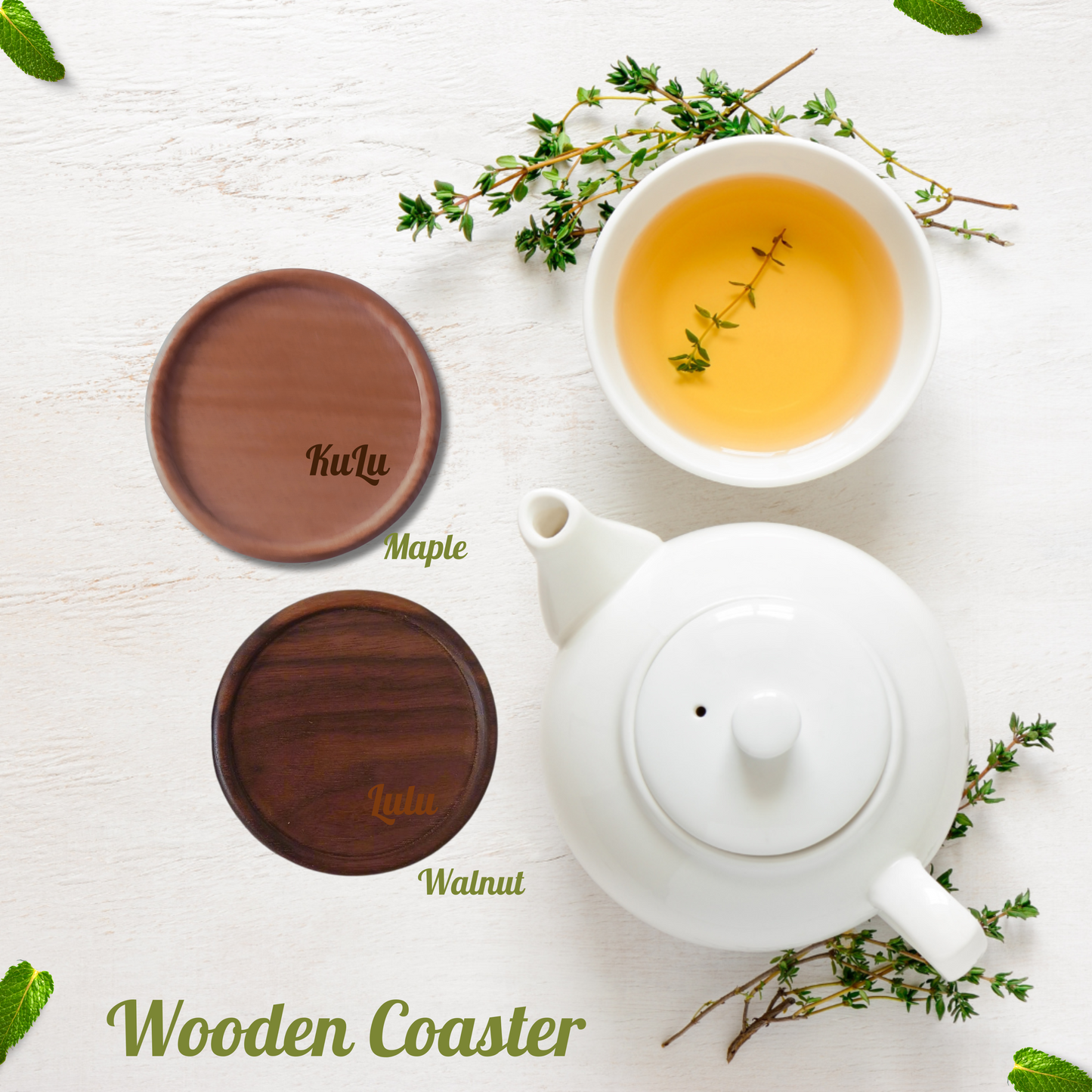 Personalised Wooden Coaster