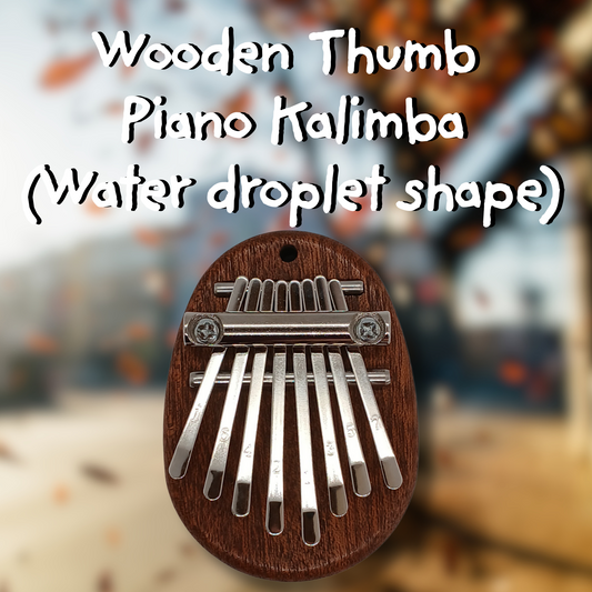 Wooden Thumb Piano Kalimba Water droplet shape