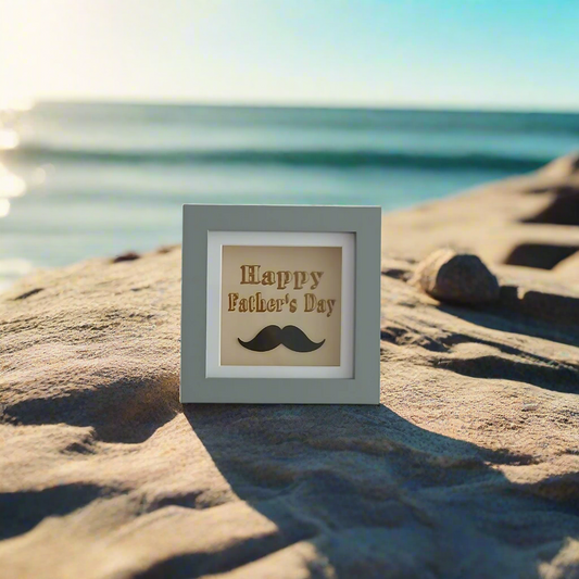 HAPPY FATHER'S DAY ARTWORK WOOD FRAME
