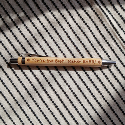 Wooden Engraved Pen for Gifts and Souvenirs
