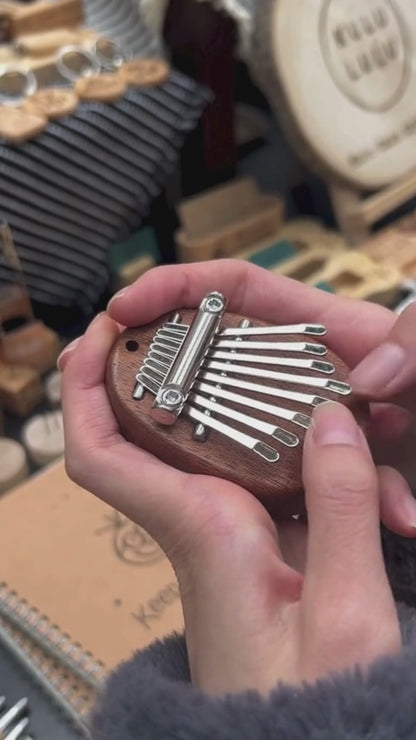 Wooden Thumb Piano Kalimba Water droplet shape